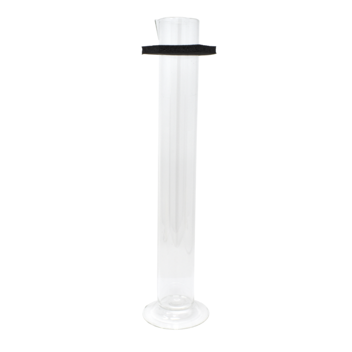 Glass Hydrometer Jar w/ Tip-over Ring