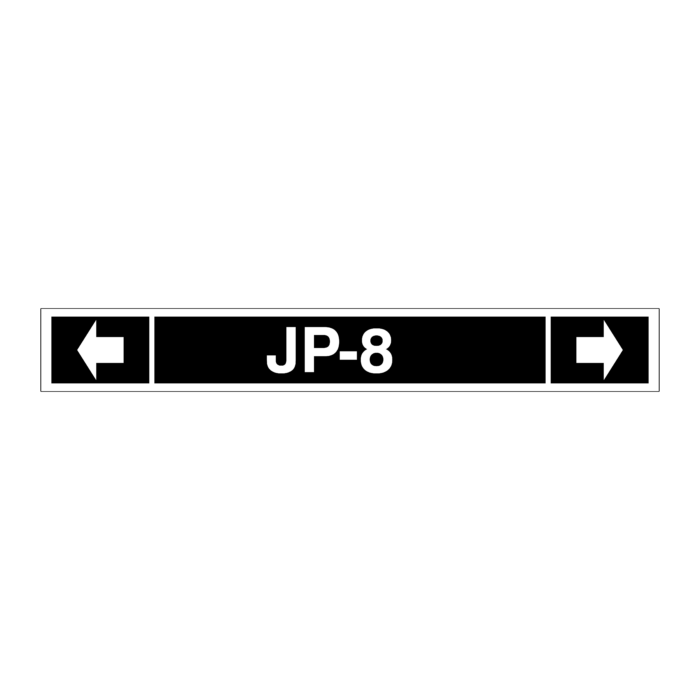 JP-8 - Pipe ID & Flow Arrow Decal Set, Narrow