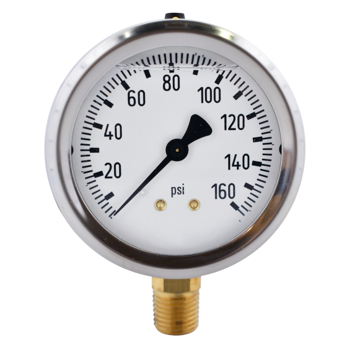 2 ½" Liquid Filled Pressure Gauges