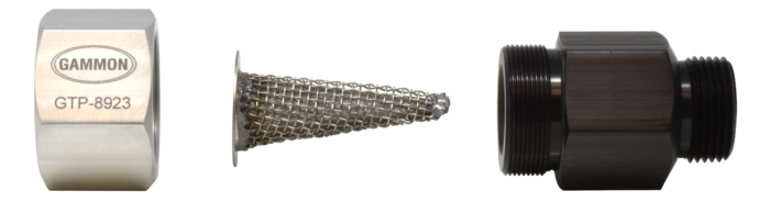 1” Female Inlet, 1” Male Outlet Nozzle Strainer Assembly