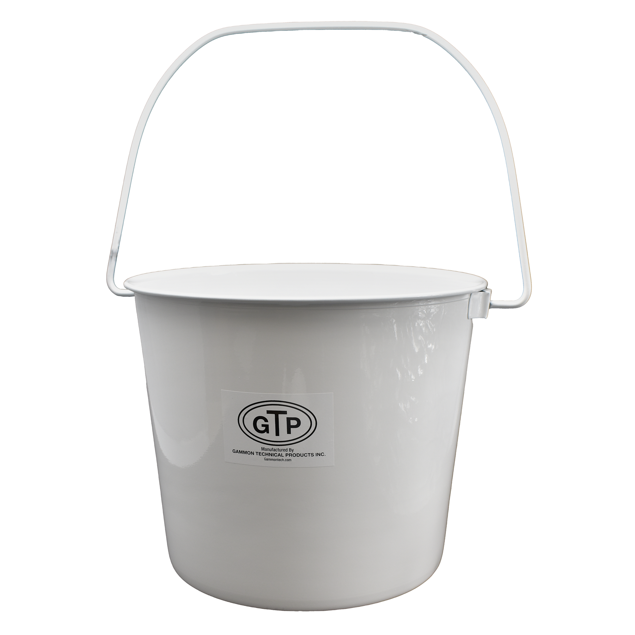 White Epoxy-Coated Sample Bucket - Image 2