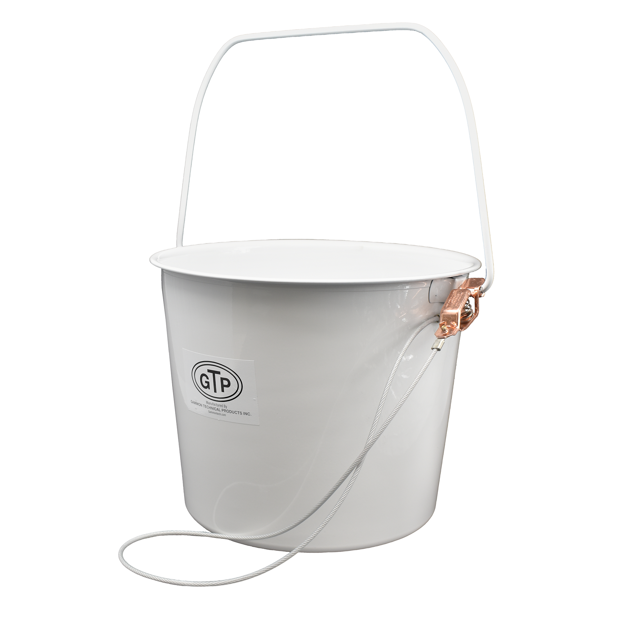 White Epoxy-Coated Sample Bucket